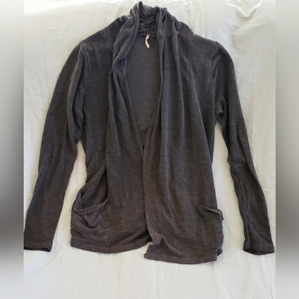 Poof open front cardigan